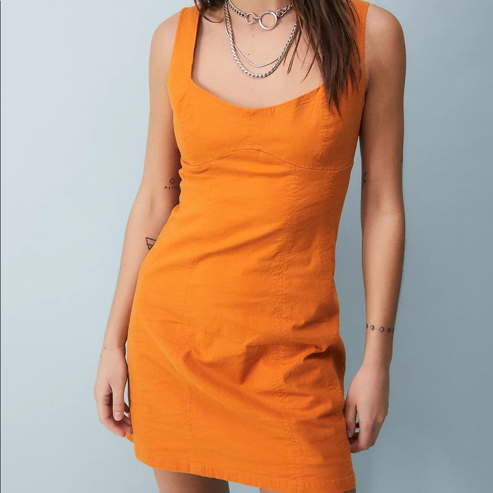 Urban Outfitters Orange mini dress